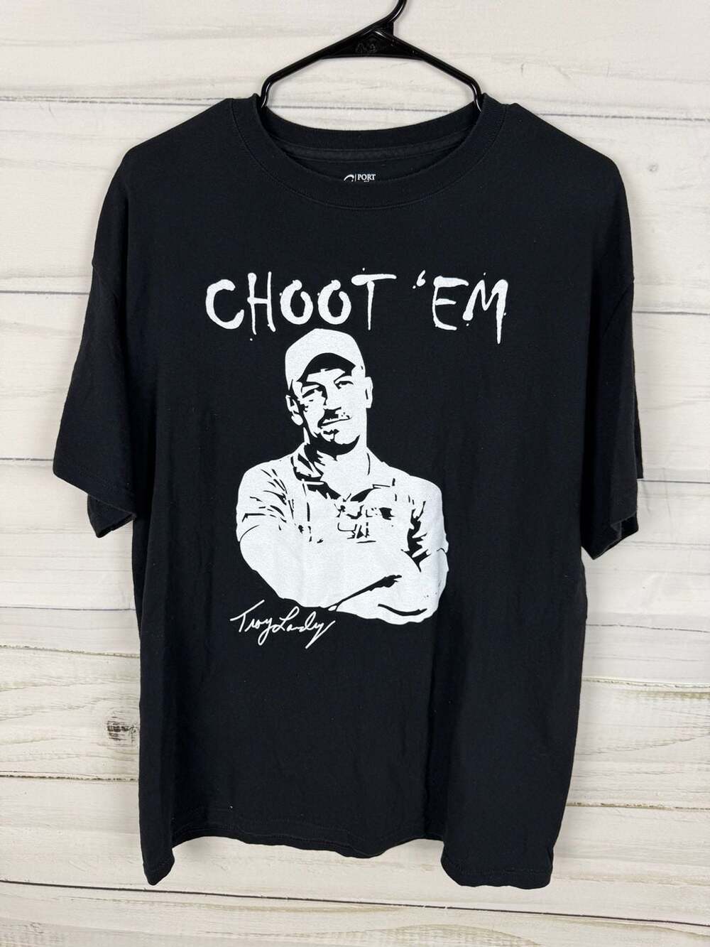 Port and Company Swamp People Troy Landry Choot 'Em T-Shirt Size Large